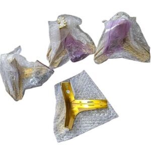 Furniture Legs Gold Metal Mid Century Modern 3-4pc sets NEW